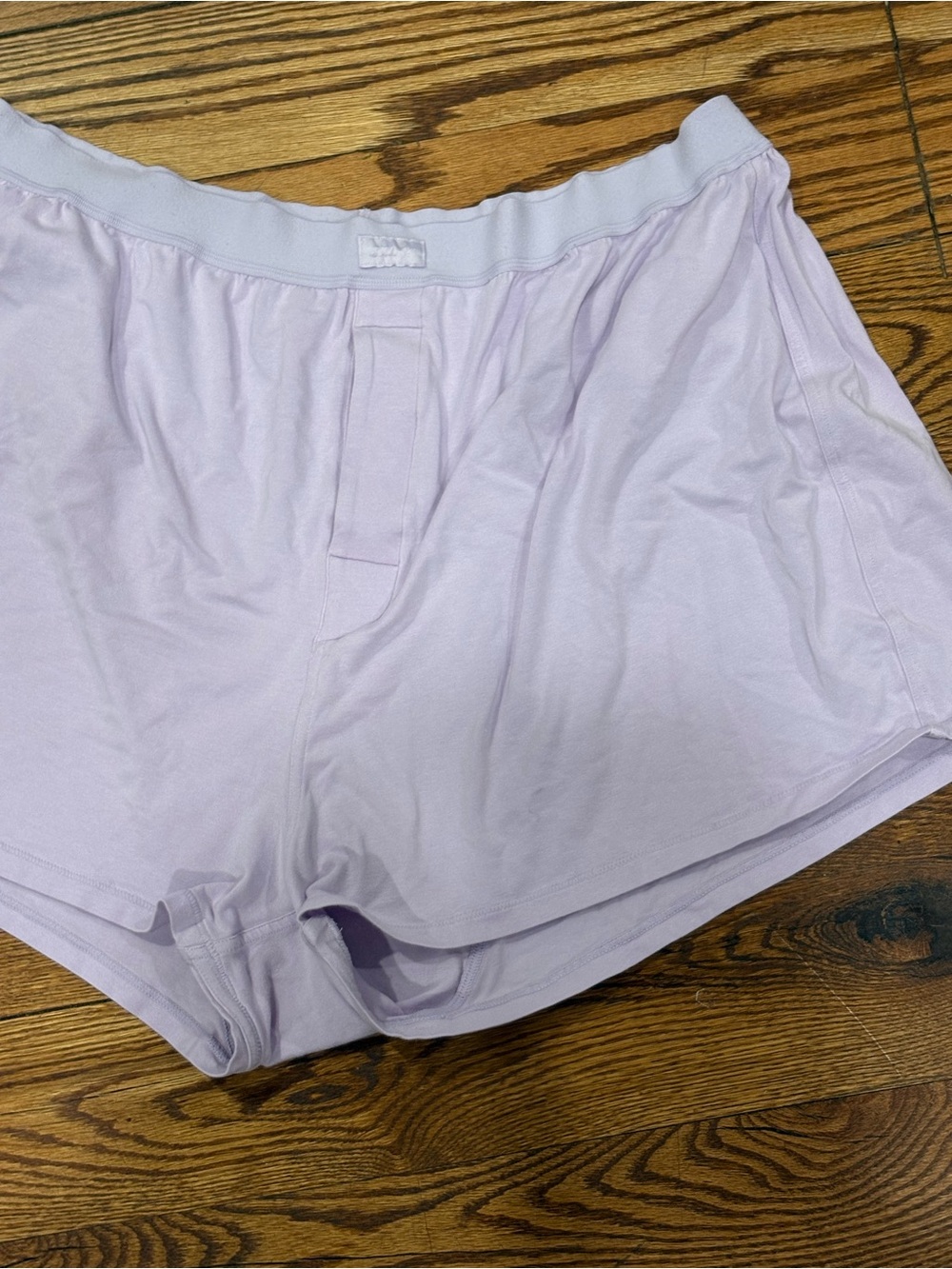 SKIMS Lavender Lightweight Boxer Pajama Shorts